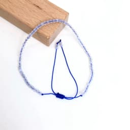 Faceted Gemstones 2-3mm Beads Hand Woven Adjustable Bracelet Lapis Lazuli Crystal Turquoise Choker Men Female Jewelry Party Gift