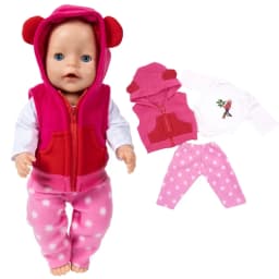 43 CM Baby Doll Clothes Pajama Set Jacket Coat 17 Inch Dolls Jeans Children Gift Toys Outfit