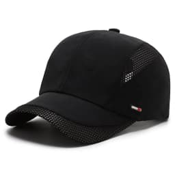 Summer Outdoor Sports Quick-Dry Mesh Baseball Cap, Unisex Duckbill Hat, Simple Solid Color Running Cap