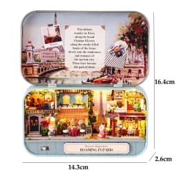 Box Theater Mini Doll House Desk Decorations Miniature DIY Dollhouse Kits Furniture Case Toys For Xmas Birthday Gifts