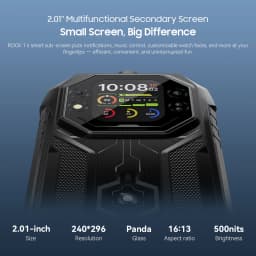Blackview ROCK 1 AI Rugged Phone 2.01-inch Rear Screen 8GB+256GB 15000mAh Battery 33W Charging Helio G81 4G Android 16
