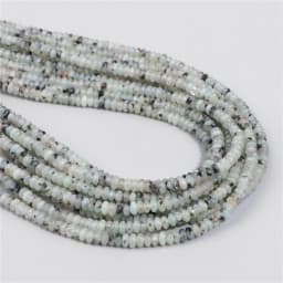 2X4MM Natural Abacus Stone Beads Blue Green Pink Flat Rondelle Beads for Jewelry Making Bracelets Necklace Accessories Wholesale