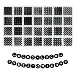 Beadsky Alphabet Bead, 840/1400PCS bracelet making kit 28 styles of DIY beaded bracelet kit Alphabet bead craft