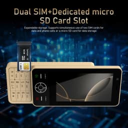 FUFFI S24 Pro Sliding Mini Phone 4.0 Inch HD Colorful Screen Phone Fun Feature Phone 4G Network Dual SIM Student Mobile Phone
