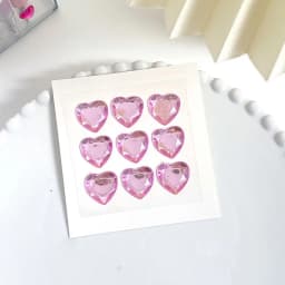 Stationery Phone Laptop 3D Crystal Diamond Sticker Love Heart Rhinestone Bling Decorative Sticker DIY Children Toys