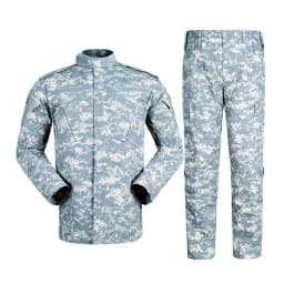 New Hot Durable and Wear-resistant Men's Camo ACU Uniform 2PC Set Training Wear Security Officer Uniforms