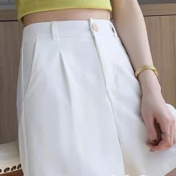 Summer Black Suit Shorts for Women Solid All-Match Casual Button Zipper A-Line Shorts Fashion Office Lady Commute Short Pants