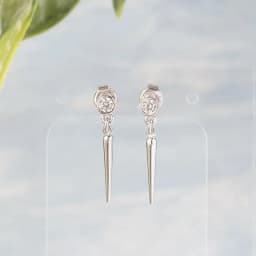 CRMYA Gold Silver Filled Hoop Earring CZ Zircon Heart Higgle Stud Earrings For Women Jewelry Earings Wholesale Aretes De Mujer