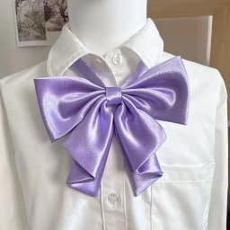 Preppy Chic Solid Color JK Uniform Bowties Women Red Butterfly Oversized Swallowtail Bowknot College Girls Collar Fashion Cravat