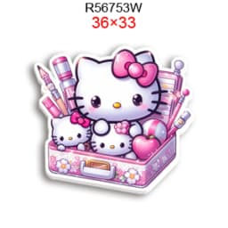 Hello Cat 10pcs/lot San Resin Planar Transparent Glitter Acrylic Flatback for Charms DIY Bow Craft Supplies Phone Case Decor