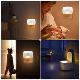 EU US Plug Lamp Nightlight LED Night Light Motion Sensor For Children Bedroom Decoration Hallway Stairs WC Bedside Night Lamp