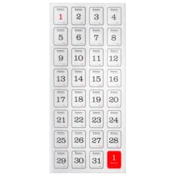 12 Sheets 365 Days Date Stickers For Dairy Journal Agenda Planner Scrapbooking Label 2026 Calendar Sticker Stationery