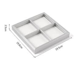 White PU Leather Bust Jewelry Display Stand Holder Bracelet Earring Necklace Ring Jade Counter Pendant Neck Model Organizer Rack