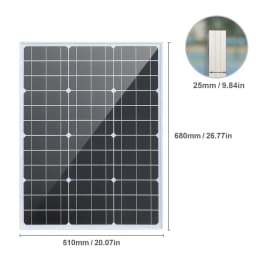 Premium 1000W-3000W 18V Solar Power System Featuring Commercial-Grade Rigid Waterproof Construction & Reinforced Glass