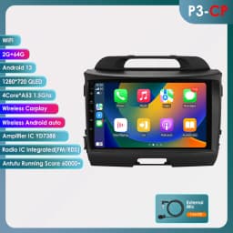 Hizpo 2 Din Android Auto Radio For KIA Sportage 3 2010-2016 2015 Carplay 4G Car Multimedia GPS 2din Autoradio WIFI RDS DSP 4G BT