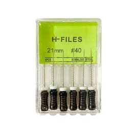 6Pcs/Pack Dental Files Hand Use H-Files 21/25mm Stainless Steel Endodontic Root Canal Files Dentist Tools Dental Lab Instruments