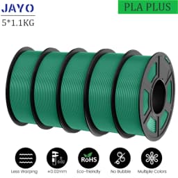 JAYO PLA Plus 3D Printer Filament 5 Rolls Filament PLA PLUS 23 Colors 1.75mm FDM 3D Printer Materials Support Free Combination