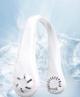 1PC Fan 1200mAh New Mini Neck Portable No Bladeless Hanging Neck Rechargeable Air Cooler 3 Speed Mini Summer Sport Fan