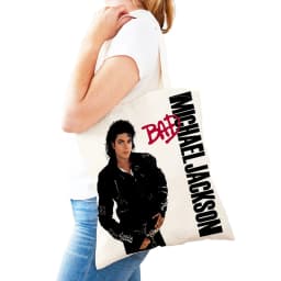 Michael Jackson Lady Shopping Bags Double Print Super Star Women Shopper Tote Bag Lightweight Album Girl Shop Satchel