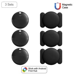 Android AirTag with Magnetic Case Locator Car Item Finder Car Bike Motorcycle Anti-lost Mini Gps Tracker with Protective Cover