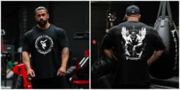 Silverback Gorilla Gym T-Shirt, All-Seeing Eye Spartan Graphic, Cotton Workout Streetwear For Men Bodybuilding Powerlifting
