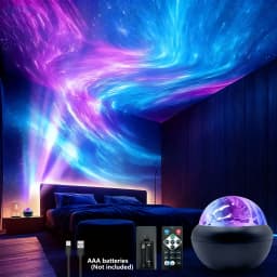 New Arctic Ripple Dynamic Light Shadow Starry Sky Lamp, Romantic Mood Night Light for Bedroom, Suitable for Room and Living Room