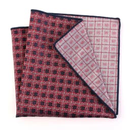 Pocket Square Silk Jacquard Woven Red Orange Handkerchief Fashion Men Suit Pocket Hanly Wedding Business Party Suit Set Handker