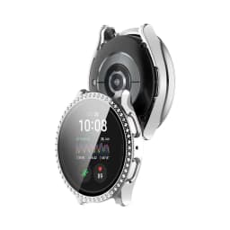 Diamond Bling Case for Galaxy Watch Samsung Galaxy Watch 7/FE 40mm 44mm, Tempered Glass Bumper Cover for Watch 4 5 6 Accessories