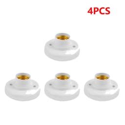 1-10PCS E27 Screw Cap Socket White Ceiling Light Lamp Bulb Fixing Base Stand Light Bulb Holder Spiral LED Bulb Base
