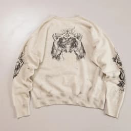 Yao Fashion Saint OF Michael Graffiti Print Pullover Luxury Streetwear Oversize Y2k High Quality Casual Sweatshirt For Men
