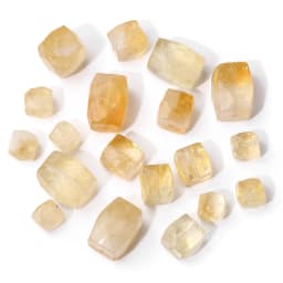 Natural Raw Mineral Stone Beads Square Shape Bead Citrine Quartz Reiki Healing Beads For Jewelry Making DIY Necklace Bracelet