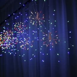 LED Firework Light 2x 4x 6x USB Powered Hanging Fairy Lights DIY Starburst Lamp for Garden Christmas Garland Festival Decor