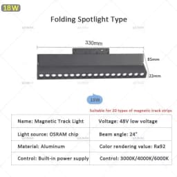 QIUBOSS Modern Magnetic Track Lights Embedded LED Spotlight Downlight Living Room Without Main Light Lighting Grille Lamp Series