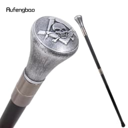 Silver Resin VG Skull Totem Decorative Cane for Halloween for Cosplay and Parties Decorative Stick 94cm