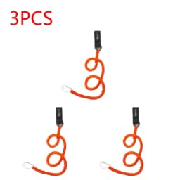 5-1PCS Elastic Kayak Canoe Paddle Leash Safety Boat Fishing Rod Pole Coiled Lanyards Anti-Lost Rope Rowing Kayak Paddle Leash