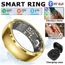 New Incoming Call Vibration Reminder Smart Ring 2026 Gesture Control Messages Alarms Health Monitor Sports Smartring Men Women