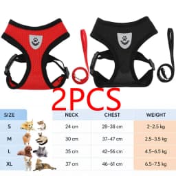 Cat Leash and Harness Cat Tent Kitten Harness Strap for Cats Neck Belt Anti Escape Pets Vest Harness Dog Neck Belt MBD01