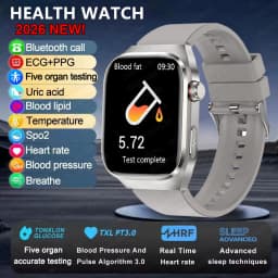 2025New Micro Physical Examination Smart Watch For Men Uric Acid Body Fat Five Organ Health Watches Bluetooth Call SmartBracelet