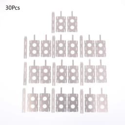 30pcs 18650 Lithium Battery Nickel Sheet 5Set Polygonal Battery Nickel Sheet For Spot Welding Machine Batteries Connection Sheet