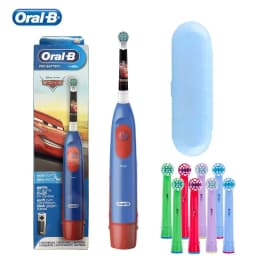 Oral B Electric Toothbrush Children Rotary Clean Soft Bristle 2 Min Timer Waterproof Teeth Brush with Replacement Brush Refill