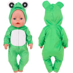 Elephant One-piece Suit Animal Shaped Plush Clothes For 18 inch American & 43 Cm Baby Dolls Clothes,Our Generation Toys