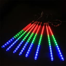 Connectable 50CM LED Icicle Fairy String Lights Outdoor Garland Christmas Meteor Shower Holiday Light for Garden Courtyard Decor