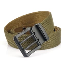Vintage Reversible Belt For Men Double Needle Alloy Buckle Soft Tough Canvas Belt 38mm Adjustable Work Girdle Male Accessories