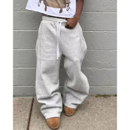 Y2k Embroidered Gray Casual Pants Camo Functional Tactical Functional Men's Women's Premium Jogging Drawstring Sweatpants