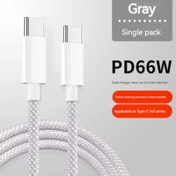 1M 1.5M 2M USB-C to Type C Color Cable For 15 Pro Max  PD 60W Fast Charging For Xiaomi Samsung Weaving Cable Accessories