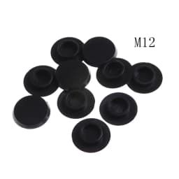 10Pcs M5-24 Practical Black Hex Socket Fasteners Screws Covers Caps Allen Bolt Screw Nut Round Head Cover Cap Protector