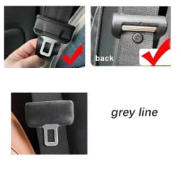 Universal Car Seat Belt Buckle Clip Protector Leather Interior Button Case Anti-Scratch Cover Safety Accessories