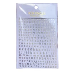 1PCS New English Alphabet Nail Art Stickers Multi-Color Reflective Letters Numbers Filling Epoxy Resin Mold Decorative Stickers