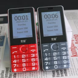 2G GSM Cheap Elderly Slim Mobile Phone Blind-Friendly Key Large Battery Long Standby Dual Flashlight SOS Call Blacklist Speed