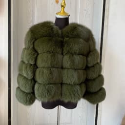 New Real Fox Fur Coat Women's Winter Warm 100% Natural Fur Jacket Short Raccoon Fur Coat Women's High Quality Hot Sale